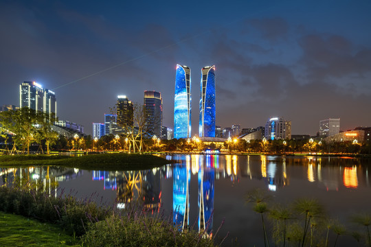 成都CBD城市夜景