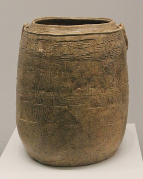 春秋时代原始瓷筒形罐