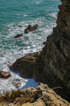 海岸悬崖峭壁