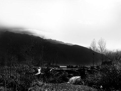山黑白