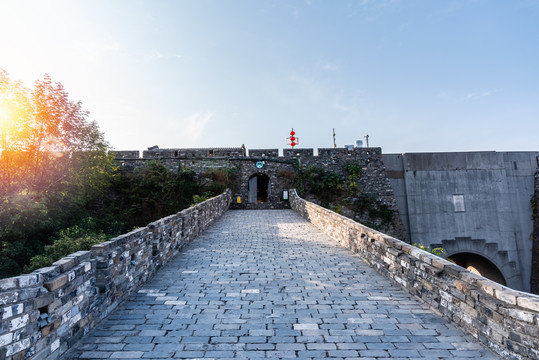 中国南京解放门台城明城墙城门