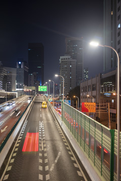 上海高架桥城市风光