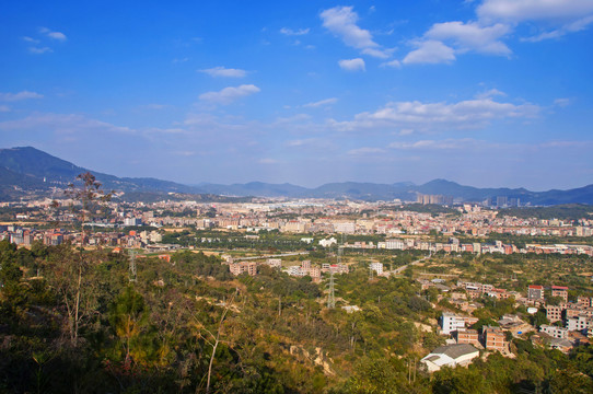 乡村晴空风景