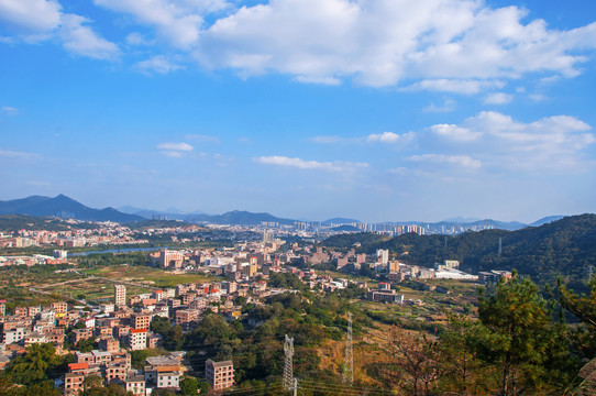 福建乡村航拍风景