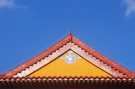 中式传统建筑屋顶侧面风格