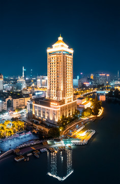 南通市濠河风景区夜景