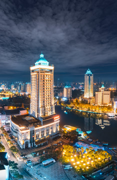 南通市濠河风景区夜景