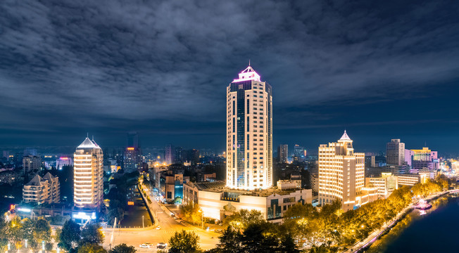 南通市濠河风景区夜景