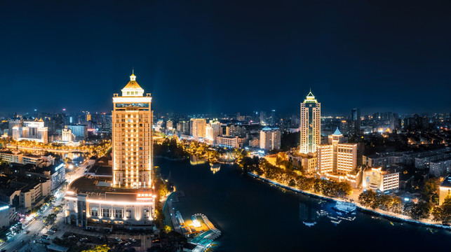 南通市濠河风景区夜景