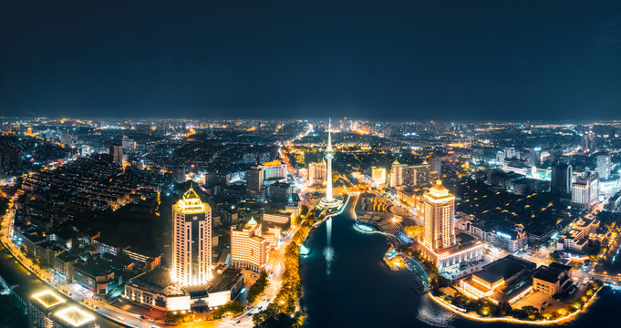 南通电视塔城市夜景