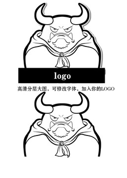 牛头怪物LOGO形象