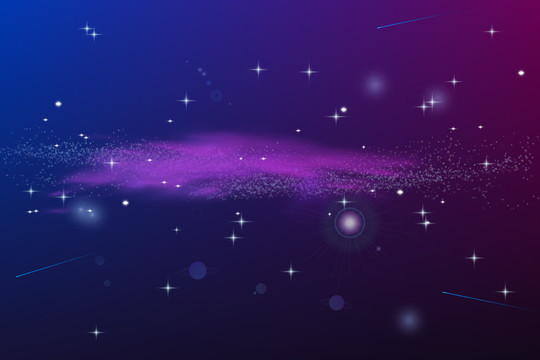 星云星空浪漫蓝紫色装饰壁纸背景