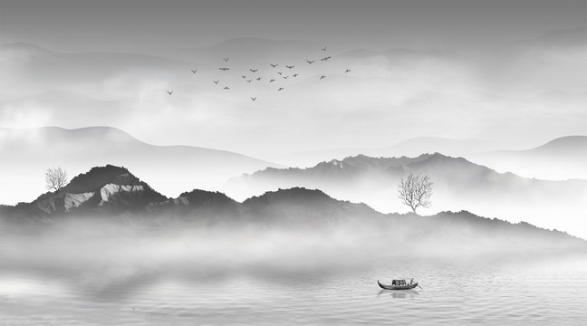 水墨画