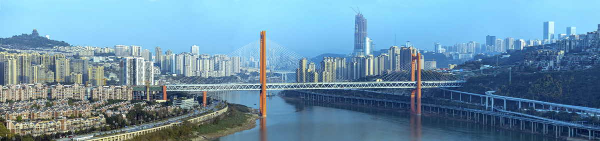 红岩村大桥全景图