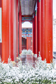 广福寺廊柱