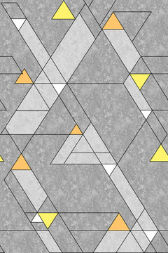 北欧几何三角形现代创意地毯图案