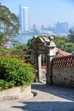 厦门鼓浪屿文艺建筑风光