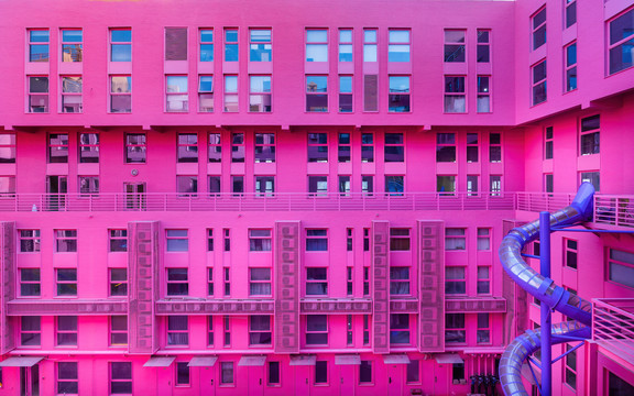 粉色建筑