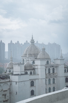 广州地标建筑白色城堡