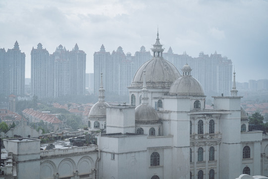 广州地标建筑白色城堡