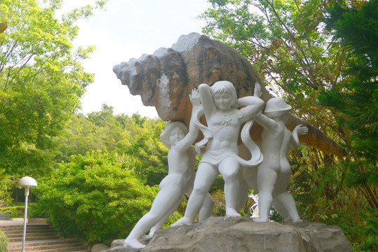 深圳园博园鮀园雕塑