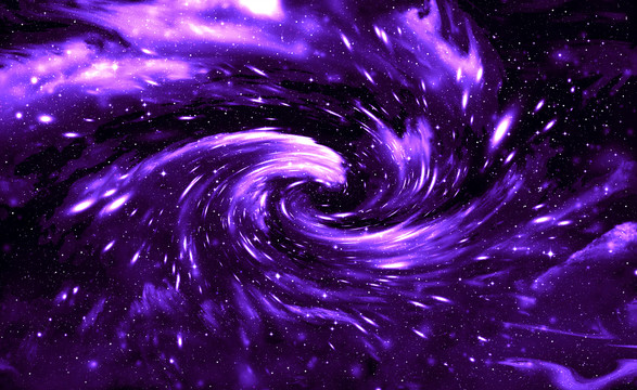 紫色漩涡星空