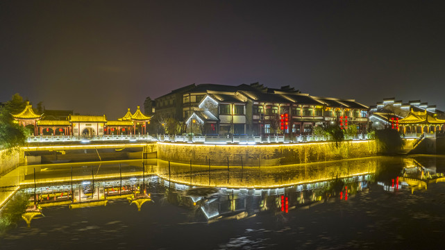 盐城东台安丰古镇夜景