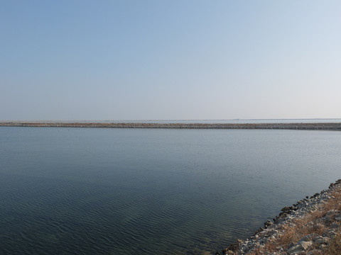 海参养殖围圈围坝