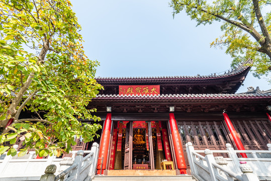 中国南京灵谷寺的大雄宝殿