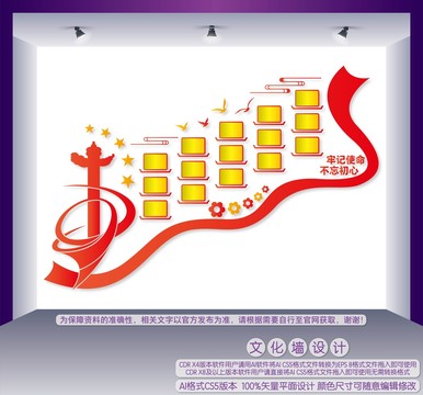 楼梯间党建荣誉墙