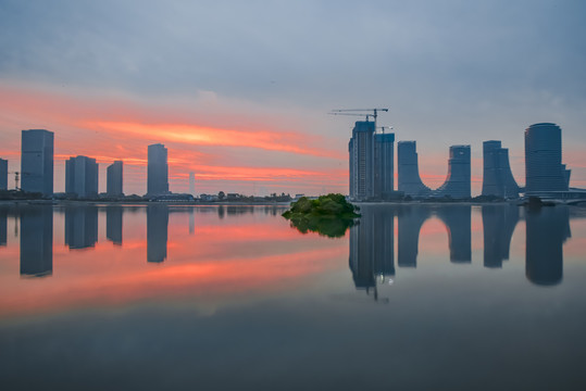 厦门海沧湖朝霞