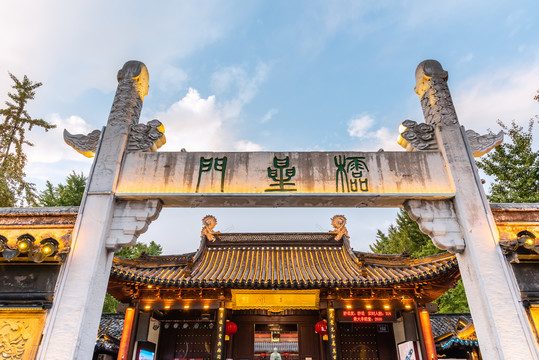 中国南京夫子庙和棂星门古建筑