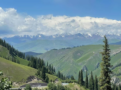 高山白云风景