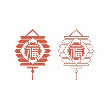 春节福字灯笼
