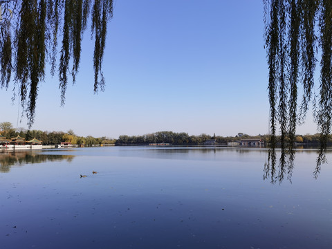 北海公园湖面风光