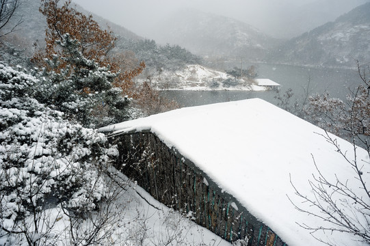 禅意雪景