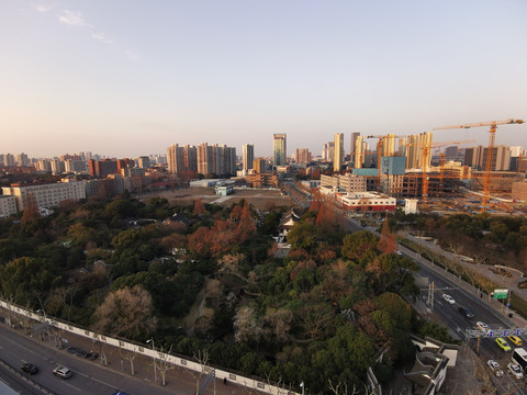 俯瞰上海桂林公园