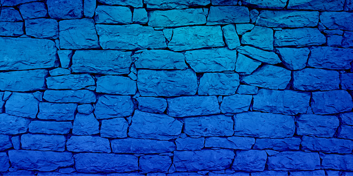 蓝色围墙