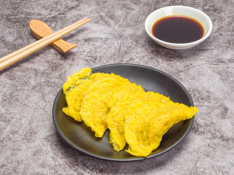 黄金蛋饺早餐美食