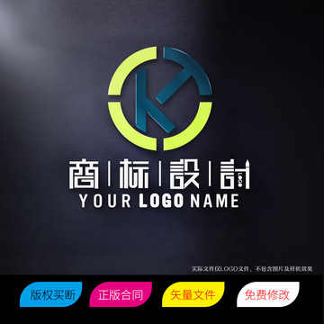 KT字母标志LOGO