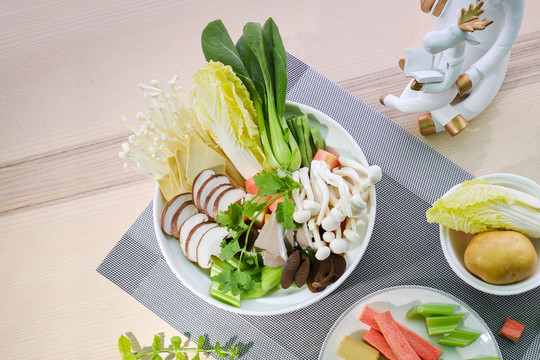 火锅蔬菜涮菜拼盘