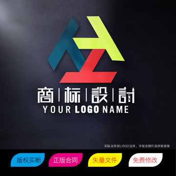 TV字母LOGO标志