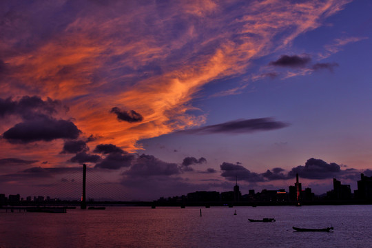 钱塘江夕阳