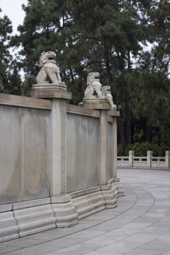 广州烈士陵园石狮子