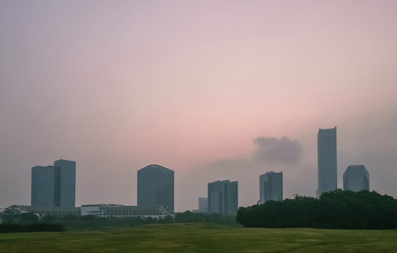 清晨独墅湖景区