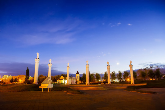 绥化市唯恋公园夜景