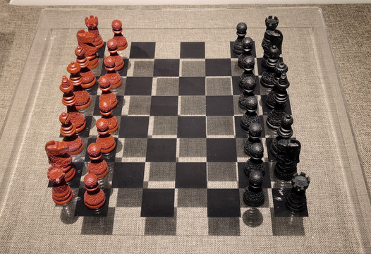 雕漆工艺国际象棋