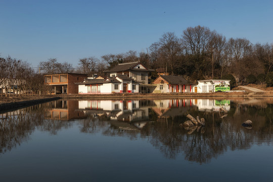 信阳楼畈村楼房湾冬景