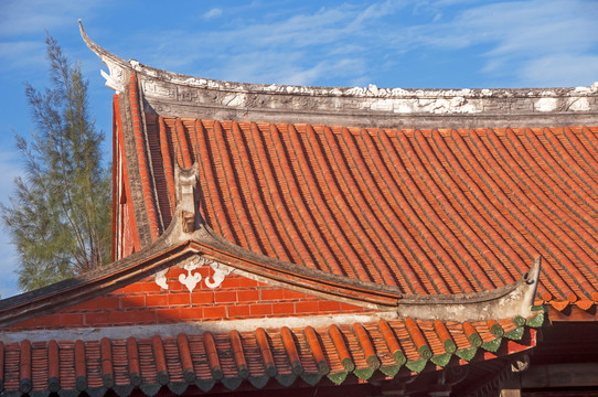 传统屋顶的建筑特色素材