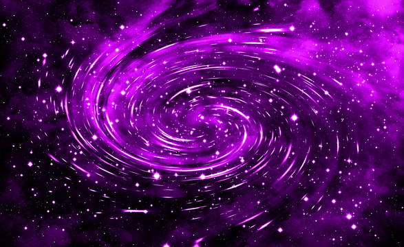 紫色神秘浪漫星空